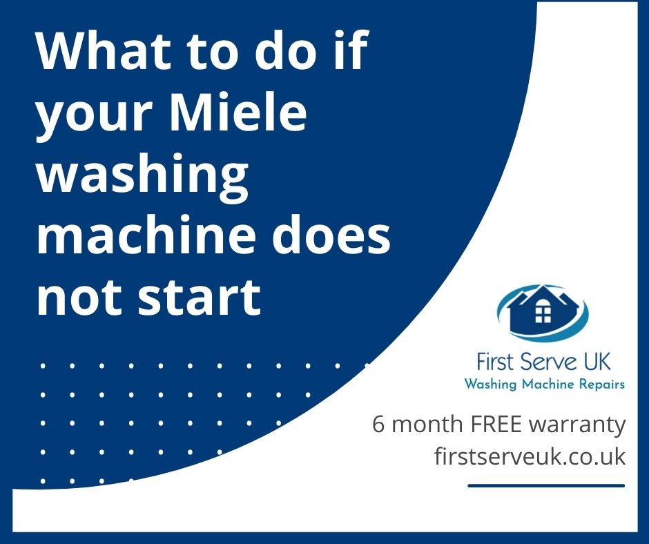 My Miele Washing Machine Does Not Start Infographic