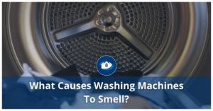 What causes washing machines to smell?