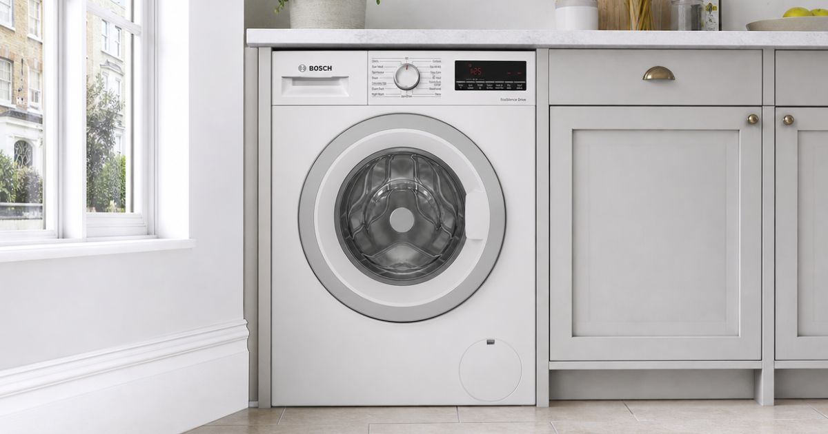Bosch washing machine in a West London kitchen
